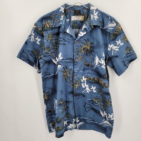 High Surf Other - High Surf Hawaiian Shirt Size Medium Coconut Shell Buttons Palm Tree Islands